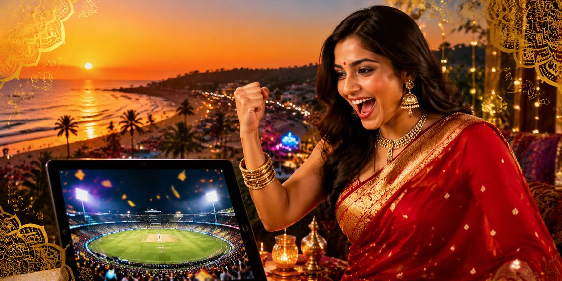 Goa beach cricket betting scene