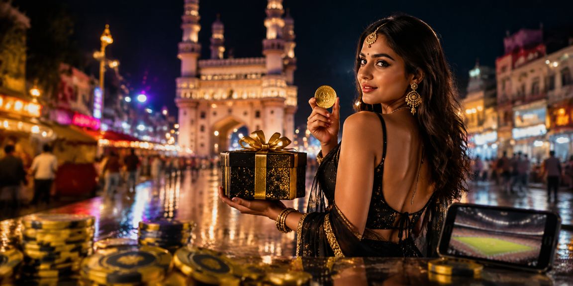 Sports bettor using mobile app during IPL match in Hyderabad