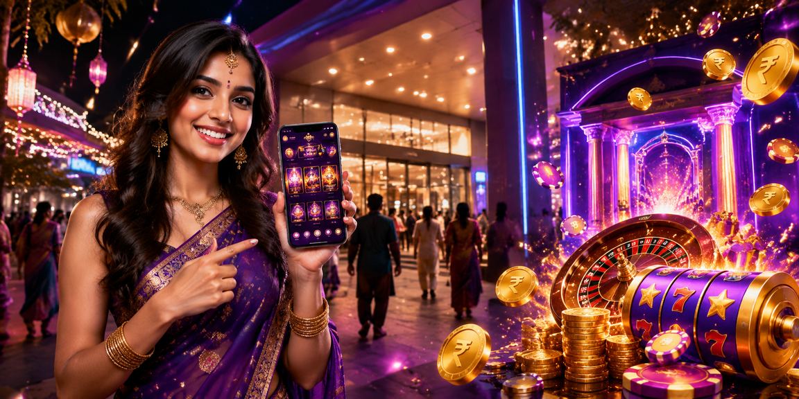 Mobile casino app showing Indian Rupee integration